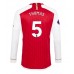 Maillot de foot Arsenal Thomas Partey #5 Domicile vêtements 2023-24 Manches Longues